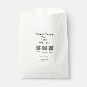 Scan to pay business logo Q R code social media  Favour Bags