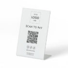 Scan To Pay Business Logo Qr Code Pedestal Sign