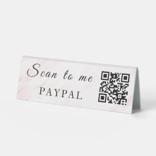 Scan To Pay Business Logo Qr Code Pedestal Sign