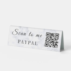 Scan To Pay Business Logo Qr Code Pedestal Sign