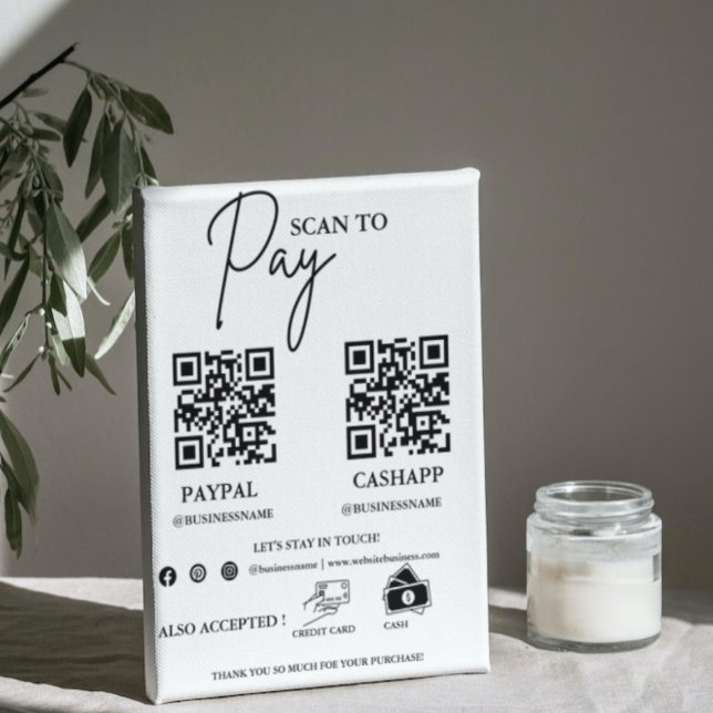 Scan to pay Business Qr Code Payment sign (Creator Uploaded)