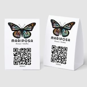 SCAN TO PAY QR Butterfly Aesthetician Beauty Salon