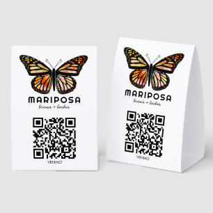 SCAN TO PAY QR Butterfly Aesthetician Beauty Salon