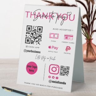 Scan to Pay QR Code Business Sign Custom