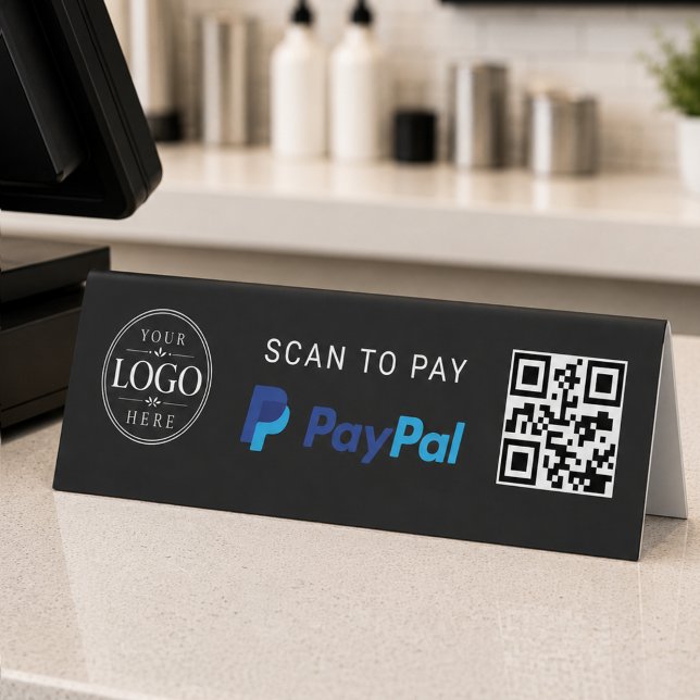 Scan To Pay QR Code Checkout Logo Business Sign (Creator Uploaded)
