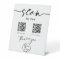 Scan To Pay QR Code White Pedestal Sign