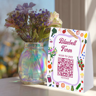 SCAN TO PAY QR Farmers Market Farm Stand CUSTOM
