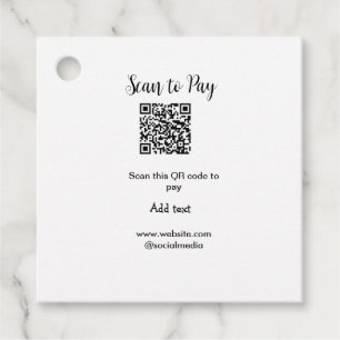 Scan to pay scan QR code add website email details Favour Tags