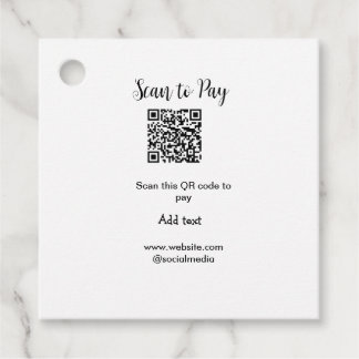 Scan to pay scan QR code add website email details Favour Tags