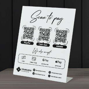 Scan to Pay Sign QR Code Payment