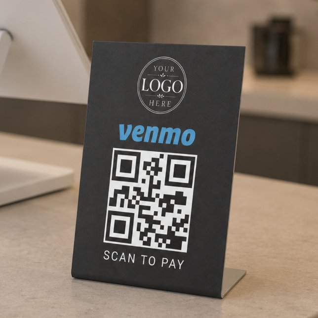 Scan To Pay Venmo Display Pedestal Sign (Creator Uploaded)