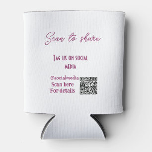 Scan to share tag us on social media QR code simpl Can Cooler