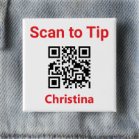 Scan to Tip. Staff Tipping QR Code on a