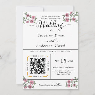 Scan to View Our Wedding Invitation Video