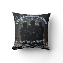 Scandalous Playaz Throw Pillow