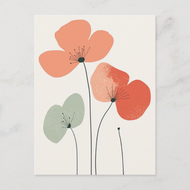 Scandi Bloom No.298 Postcard (Front)