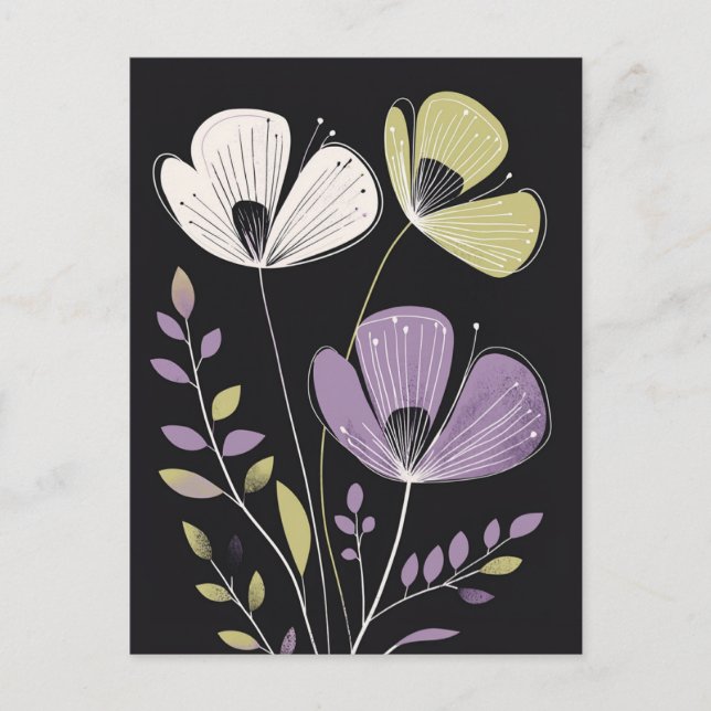 Scandi Bloom No.308 Postcard (Front)