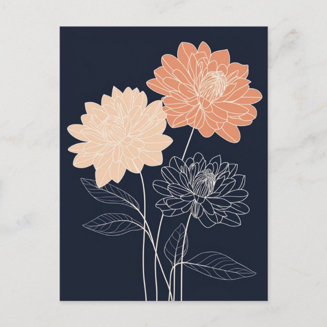 Scandi Bloom No.310 Postcard (Front)