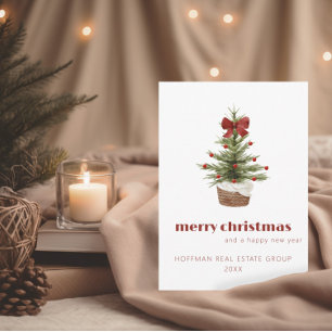 Scandi Christmas Tree   Corporate Holiday Card