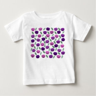 Scandi Cup Flowers Baby T-Shirt