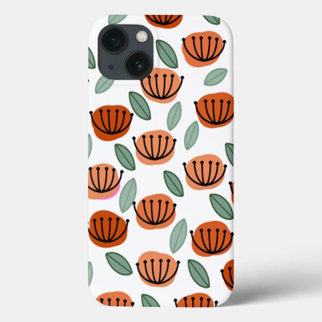 Scandi Cup Flowers Case-Mate iPhone Case (Back)