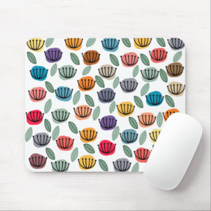 Scandi Cup Flowers Mouse Mat