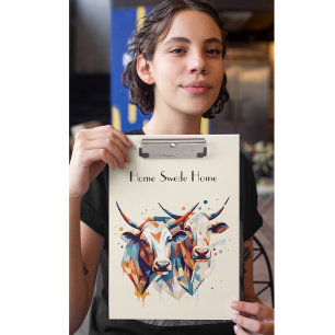 Scandi Farmhouse Cattle, custom Clipboard