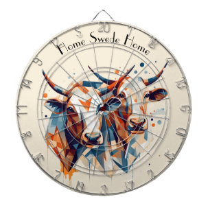 Scandi Farmhouse Cattle, custom Dartboard