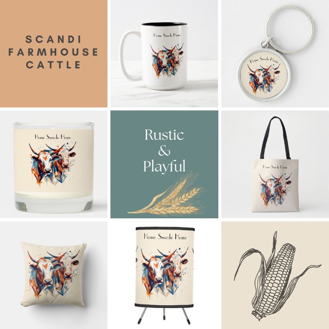 Scandi Farmhouse Cattle, custom Gift Tags (Creator Uploaded)
