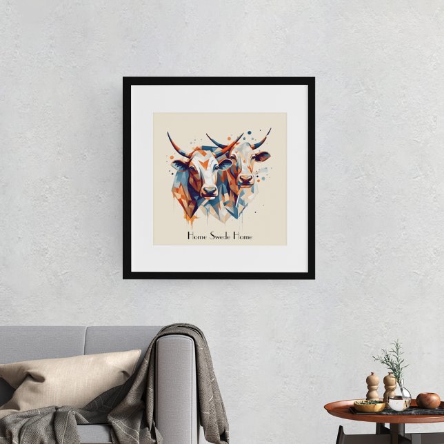 Scandi Farmhouse Cattle, custom Poster (Creator Uploaded)