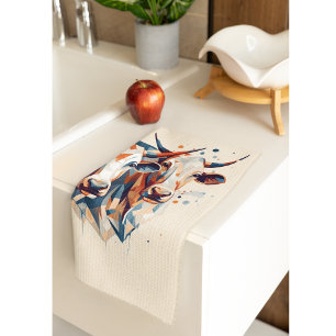 Scandi Farmhouse Cattle, custom Tea Towel