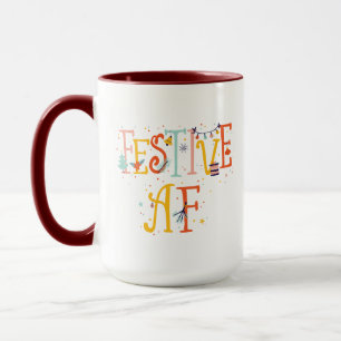 Scandi Festive AF Mug