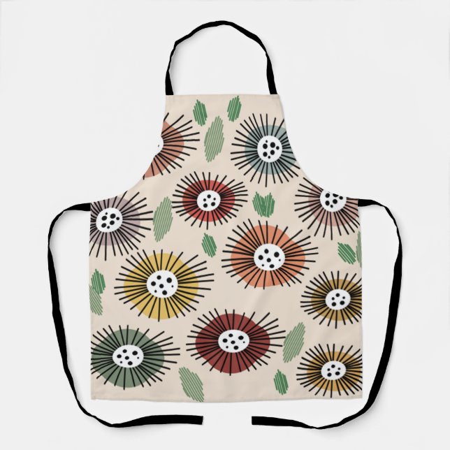 Scandi Flower Garden  Apron (Front)