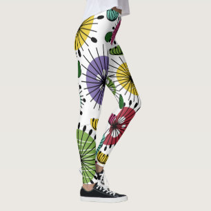 Scandi Flowers  Leggings