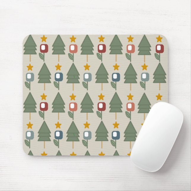 Scandi Forest  Mouse Mat (With Mouse)