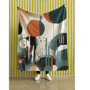 Scandi Groove Fleece Blanket