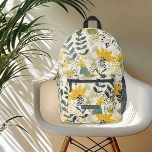 Scandi-Inspired Botanical Sketches  Printed Backpack