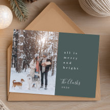 Scandi Minimal Holiday Card | Your Chrismtas Photo
