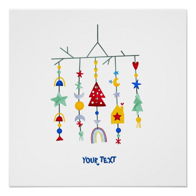 Scandi Minimalist Simple Poster (Front)