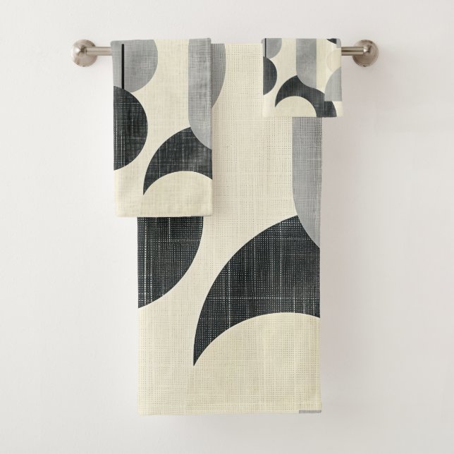 Scandi Motif No.2 |  Bath Towel Set (Insitu)
