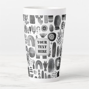 Scandi Motif No.5 Latte Mug