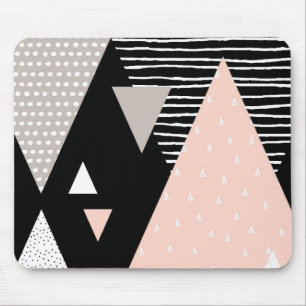 Scandi Mountain Peak Design Mouse Mat
