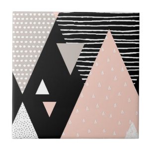 Scandi Mountain Peak Design Tile