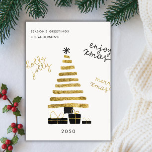 Scandi Nordic Minimal Holiday Greetings Christmas Card