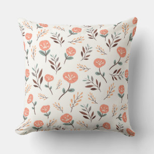 Scandi Red Poppies Dream Cushion