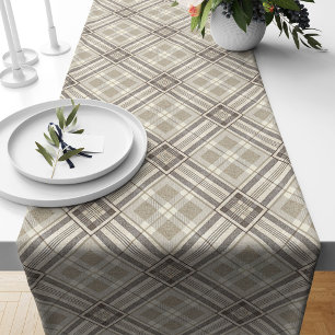 Scandi-Style Neutral Table Runner with Shapes