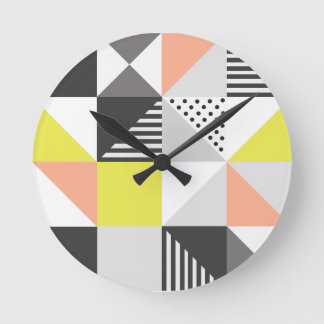 Scandi style pattern clock