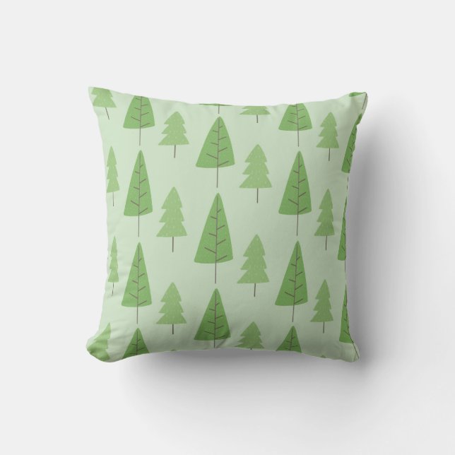 Scandi tree patterned  cushion (Front)