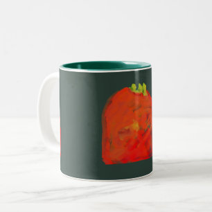 Scandi Watercolor Tomato Emerald Mug