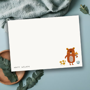 Scandi Wild Tropical Woodland Animals Baby Shower Card
